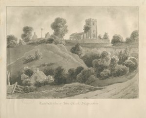 Alton templom: szépia rajz, 1841