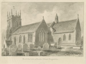 Sandon templom: szépia rajz, 1841