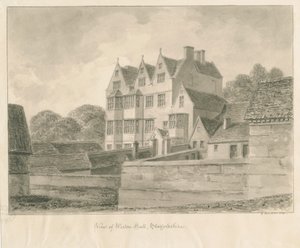 Weston-on-Trent – Hall: szépia rajz, 1841