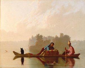 Szőrmekereskedők a Missouriból, 1845.