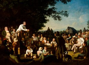 Stump Speaking alkotó: George Caleb Bingham