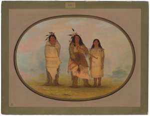 Egy Cheyenne főnök, a felesége és egy gyógyszerész alkotó: George Catlin