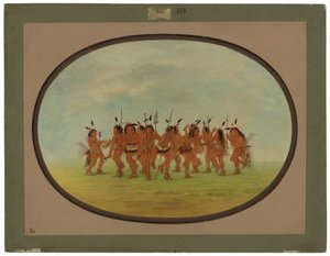 Szórakoztató tánc - sziú alkotó: George Catlin