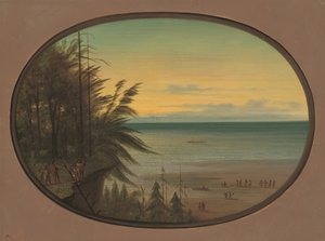 Egy indiai létra - Nayas Indians, 18551869. alkotó: George Catlin