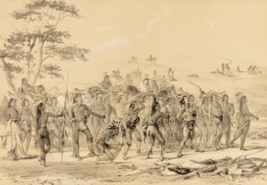 Braves nyilasok lövészete-verseny--szám 24. alkotó: George Catlin