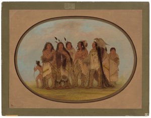 Tisztelt varjú indiánok alkotó: George Catlin