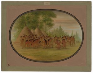 Eagle Dance - Choctaw alkotó: George Catlin