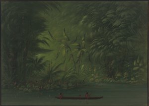 Lagúna bejárata, az Amazonas partja, 18541869. alkotó: George Catlin