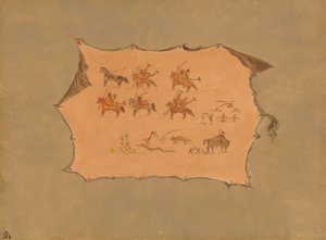 Egy pawnee orvosi köntös fakszimile, 18611869. alkotó: George Catlin