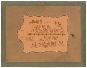 Egy sziú köntös fakszimile alkotó: George Catlin