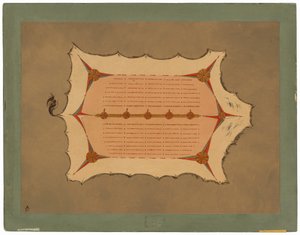 Fakszimile egy sziú köntösről sertéstollakkal alkotó: George Catlin