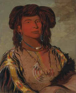Ha-wón-je-tah, Egyszarvú, a Miniconjou törzs vezető törzsfőnöke alkotó: George Catlin