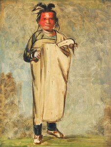 Káw-kaw-ne-chóo-a, a Brave alkotó: George Catlin