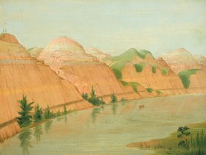 Csodálatos Clay Bluffs, 1800 mérföldre St. Louis felett alkotó: George Catlin