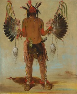 Mah-tó-he-ha, Öreg Medve, egy gyógyszeres ember, 1832. alkotó: George Catlin