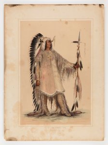 Mah-to-toh-pa, a mandan törzsfőnök... alkotó: George Catlin