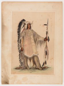 Mah-to-toh-pa, a mandan törzsfőnök... alkotó: George Catlin