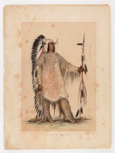 Mah-to-toh-pa, a mandan törzsfőnök... alkotó: George Catlin