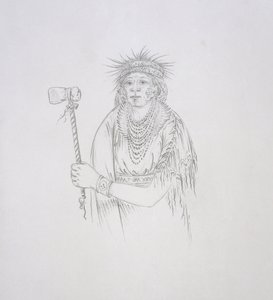 Men-son-se-a (A balkéz) 1852 alkotó: George Catlin