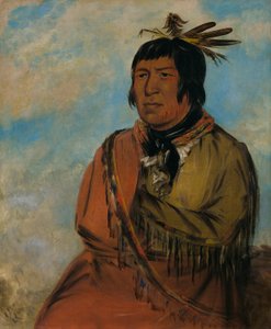 Na-pów-sa, Éjjel utazó medve, egy törzsfőnök alkotó: George Catlin