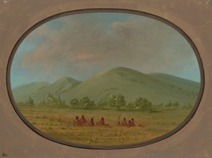 Nishnabotana Bluffs, Felső-Missouri, 18611869. alkotó: George Catlin