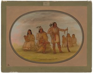 Osceola és négy Seminole indián alkotó: George Catlin