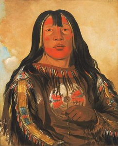 Peh-tó-pe-kiss, Sas bordák, egy piegan törzsfőnök alkotó: George Catlin