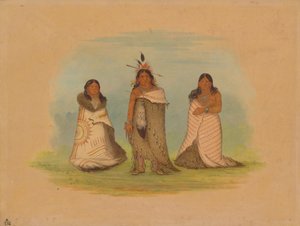 Puncah indiánok, 1861. alkotó: George Catlin
