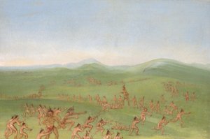 Sham Fight, Mandan Boys alkotó: George Catlin