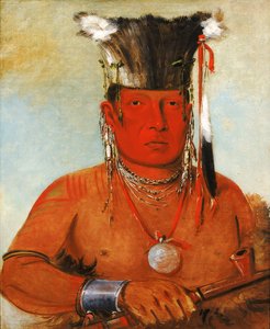 Shaw-da-mon-née, Ott megy, a bátor, 1832. alkotó: George Catlin