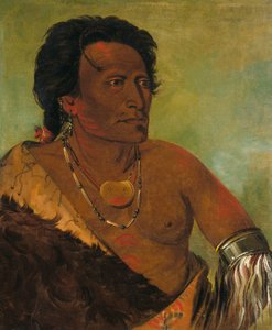 Sky-se-ró-ka, a törzs második törzsfőnöke alkotó: George Catlin