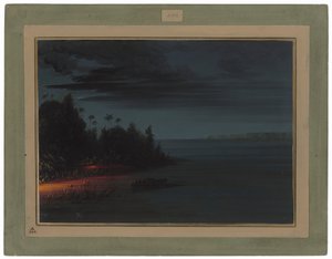 Lámpás szigonyásás alkotó: George Catlin