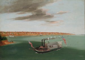 St. Louis a folyóról alkotó: George Catlin