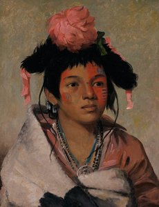 Tcha-cauk-o-ko-maugh, nagy főnök, fiú, alkotó: George Catlin