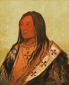 Táh-zee-keh-dá-cha, Szakadt has, kitüntetett bátor, 1832. alkotó: George Catlin