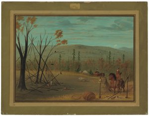 A Cheyenne testvérek visszatérnek az őszi vadászatról alkotó: George Catlin
