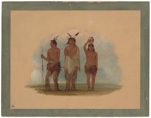 Három Walla Walla indián alkotó: George Catlin