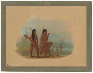 Két fiatal Hyda férfi alkotó: George Catlin