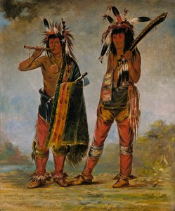 Két fiatalember, 1835 vagy 1836. alkotó: George Catlin
