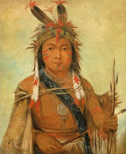 Ud-je-jock, Pelikán, fiú, 1845. alkotó: George Catlin