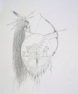 Un-ka-ka Ha-hon-she-kaw (A hosszú ujjkörmök) 1852 alkotó: George Catlin