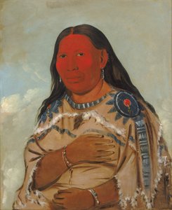 Két varjú felesége, 1832. alkotó: George Catlin