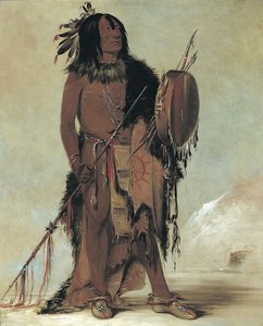 Wún-nes-tou, White Buffalo, egy idős orvos, 1832. alkotó: George Catlin