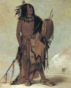 Wún-nes-tou, Fehér Bölény, egy idős gyógyító ember alkotó: George Catlin