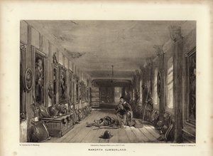 Naworth, Cumberland (litotint) alkotó: George Cattermole