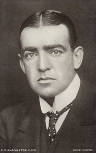 Ernest Shackleton (1874-1922), brit antarktiszi felfedező (fekete-fehér fotó)