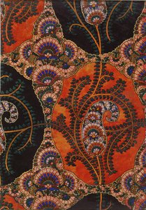 Paisley kendők szövetmintája, 1871 körül