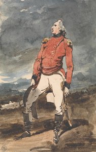 Tanulmány egy katonatiszt portréjához alkotó: George Chinnery