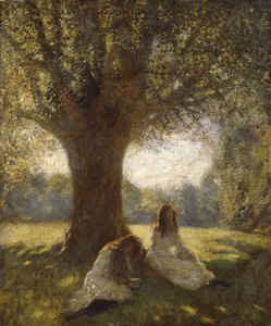Egy árnyékos hely, 1920 körül (olaj, vászon) alkotó: George Clausen