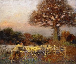 Bárányakol, kora reggel alkotó: George Clausen